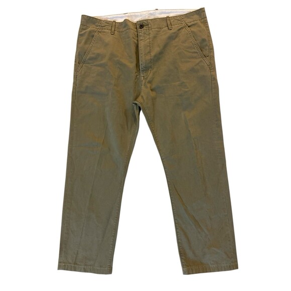 Levi’s Men’s Chino Pants W38 L30 Olive Green Straight Fit Casual Cotton‎ Twill - Picture 1 of 13